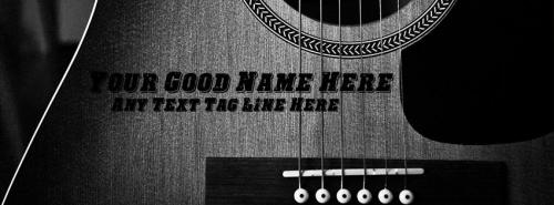 Play Guitar FB Cover With Name 