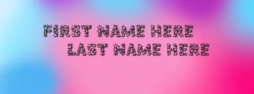 Pop star Abstract FB Cover With Name 