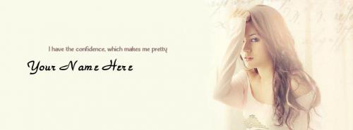 Pretty Girl FB Cover With Name 