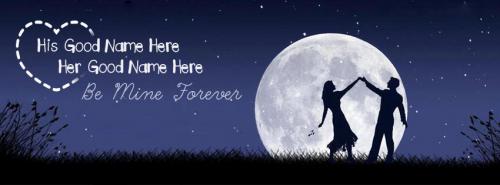 Romantic Night FB Cover With Name 