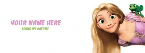 Tangled Rapunzel FB Cover With Name 