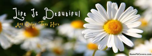 Life Is Beautiful FB Cover With Name 