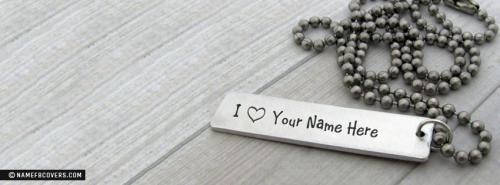 Lovely Bar Necklace FB Cover With Name 