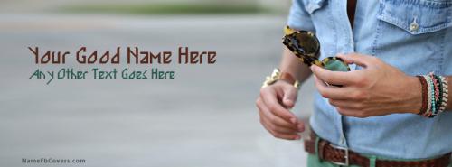 Men Fashion FB Cover With Name 