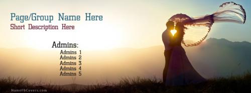 Most Romantic Couple FB Cover With Name 