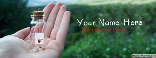 Special I Love You FB Cover With Name 