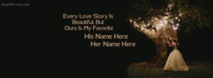 Every Love Story Is Beautiful Romantic Cover Photos With Name