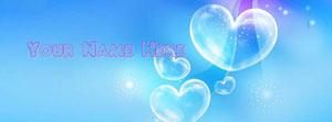 Blue Bubble Hearts