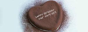 Heart Chocolate Birthday Cake