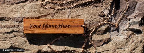 Wood Pendant FB Cover With Name 