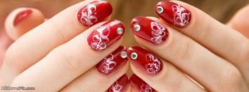Beautiful Girly Nails Facebook Cover