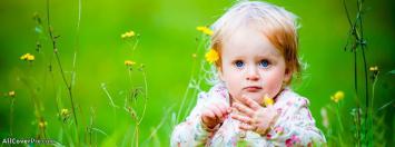 Cute Blue Eyes Facebook Baby Cover Photo