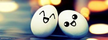 Cute Eggs Love Facebook Cover Photo