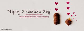 Cute Happy Chocolate Day Facebook Cover