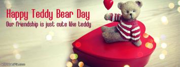 Cute Happy Teddy Bear Day Facebook Covers