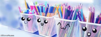 Cute Pencils Facebook Cover Photo