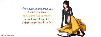 Girl Animated Facebook Cover Photos