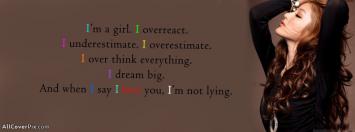 I Am A Girl Cover Photos For Fb