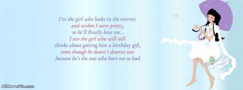 I Am The Girl Facebook Cute Quote Cover Photos