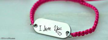 I Love You Bracelet Facebook Cover