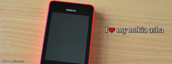 Love My Nokia Asha Mobile Facebook Covers