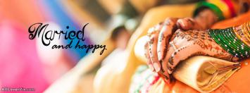Married and Happy Girl Facebook Cover