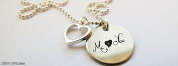 Me Plus You Love Necklace Facebook Cover
