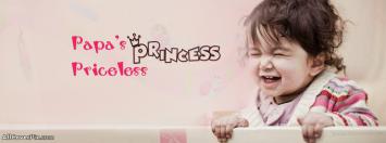 Papas Princess Cute Facebook  Cover Photo