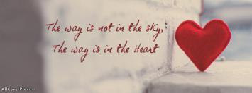 Quote About Heart Facebook Cover Photos