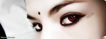 Red Eyes Girl Facebook Cover Photos