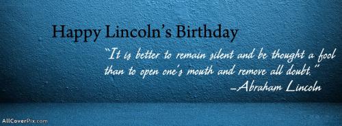 Happy Abraham Lincoln Birthday Facebook Covers -  Facebook Covers