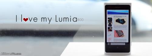 Love My Nokia Lumia 800 Mobiles Facebook Covers -  Facebook Covers