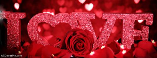 Love You With Flower Fb Cover Photos -  Facebook Covers